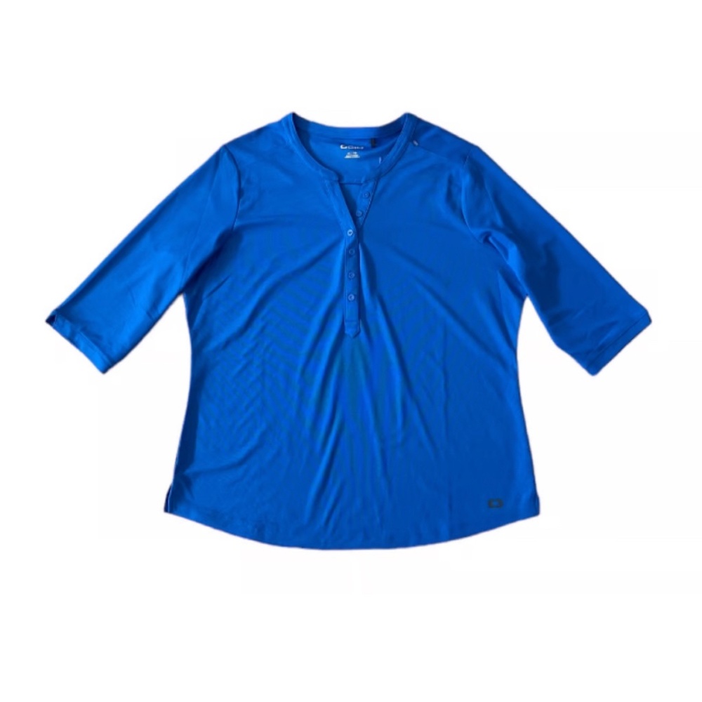 OGIO Blue Golf Henley Top Size XL